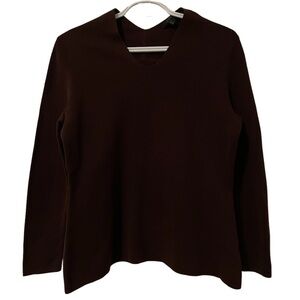 Cos Purple V-Neck Sweater XS
